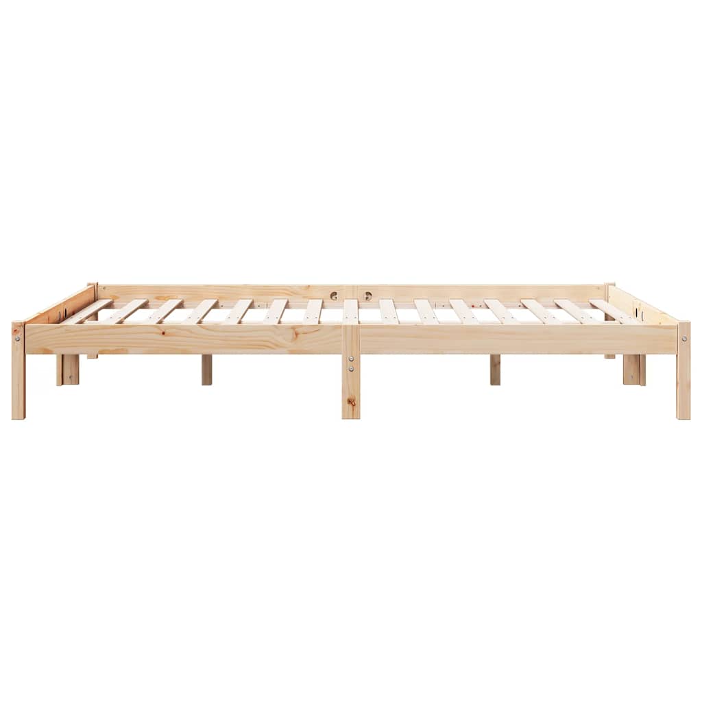 vidaXL Extra Long Bed Frame without Mattress 160x220 cm Solid Wood Pine 5
