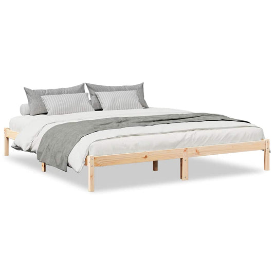vidaXL Extra Long Bed Frame without Mattress 180x220 cm Solid Wood Pine 2