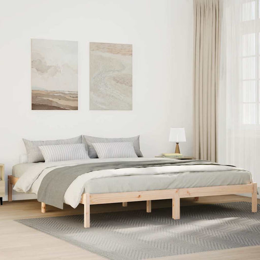 vidaXL Extra Long Bed Frame without Mattress 180x220 cm Solid Wood Pine 1