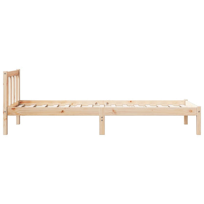 vidaXL Extra Long Bed Frame without Mattress 80x220 cm Solid Wood Pine 6
