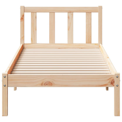 vidaXL Extra Long Bed Frame without Mattress 100x220 cm Solid Wood Pine 4
