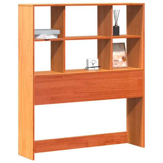 vidaXL Headboard with Storage Wax Brown 75 cm Solid Wood Pine 2