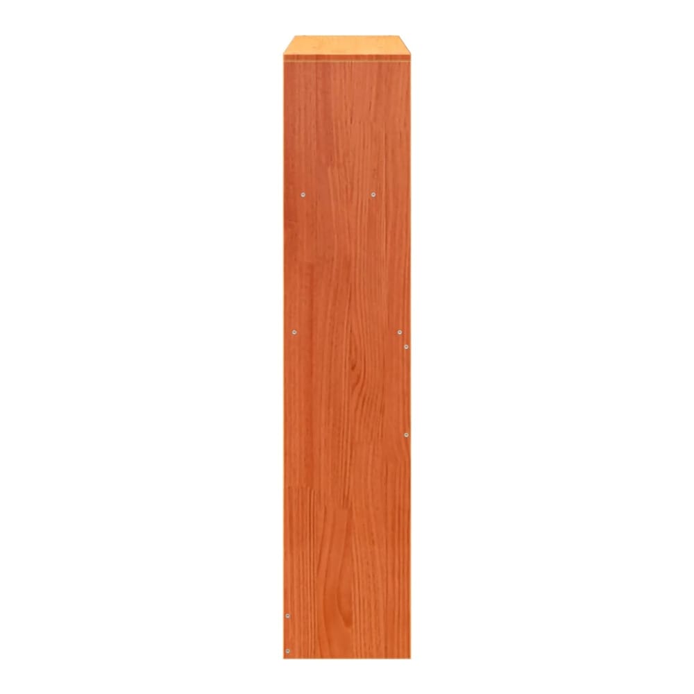 Headboard with Storage Solid Wood Pine Wax Brown 75 cm