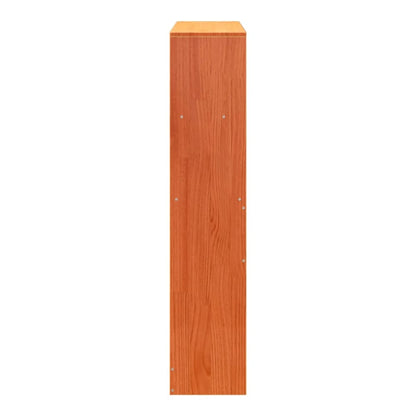 Headboard with Storage Solid Wood Pine Wax Brown 75 cm