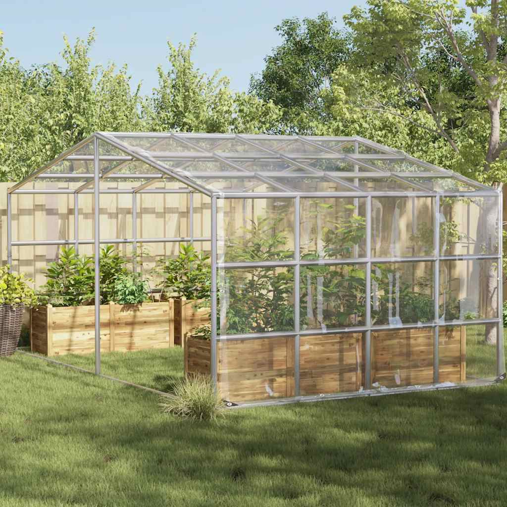 vidaXL Plant Cover with Eyelets PVC Width 3 m