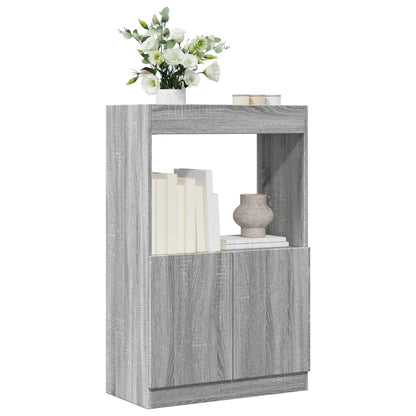 vidaXL Highboard Grey Sonoma 63x33x100 cm Engineered Wood 1