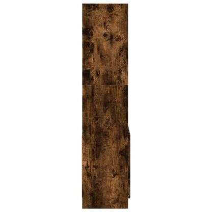 vidaXL Highboard Smoked Oak 63x33x140 cm Engineered Wood 6