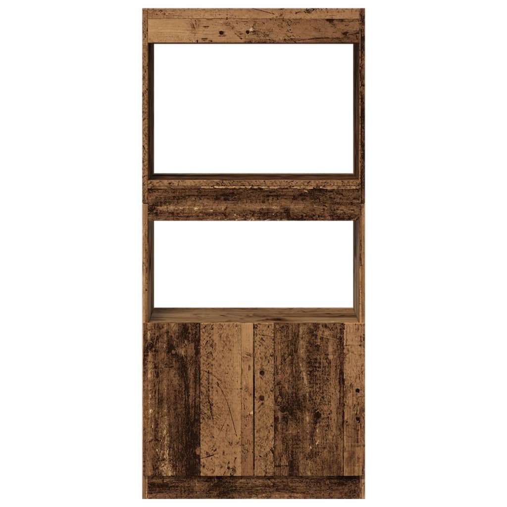 vidaXL Highboard Old Wood 63x33x140 cm Engineered Wood 5