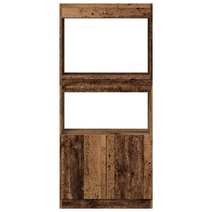vidaXL Highboard Old Wood 63x33x140 cm Engineered Wood 5