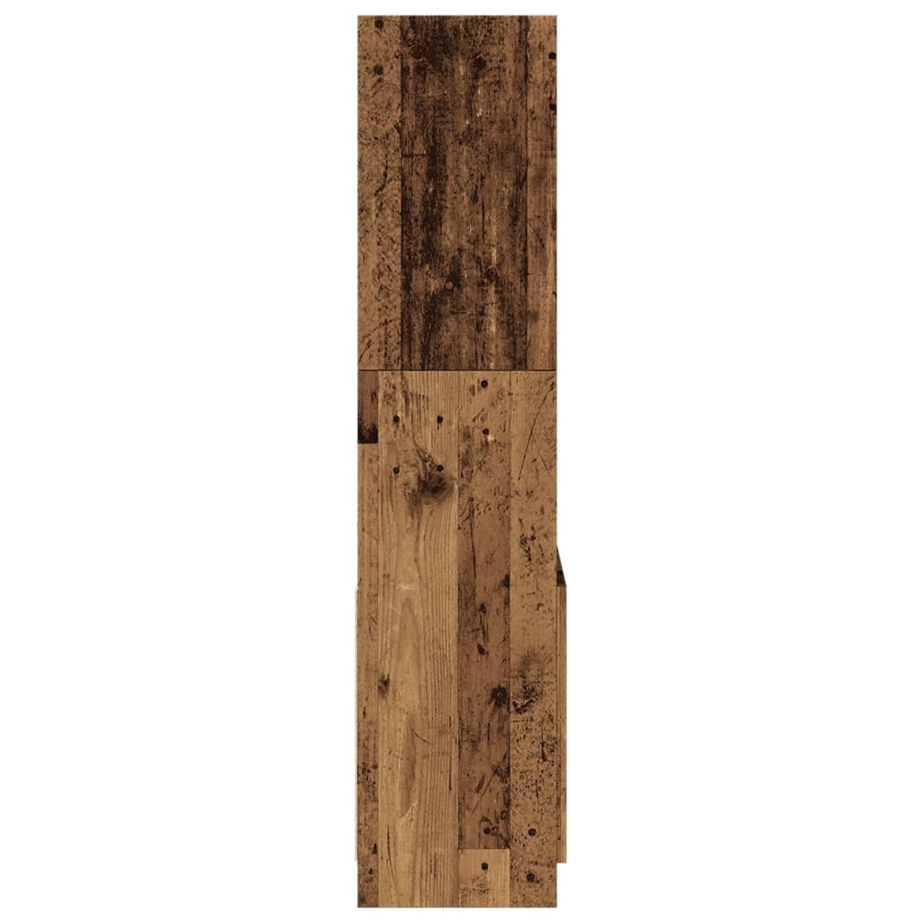 vidaXL Highboard Old Wood 63x33x140 cm Engineered Wood 6