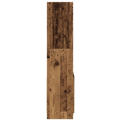 vidaXL Highboard Old Wood 63x33x140 cm Engineered Wood 6