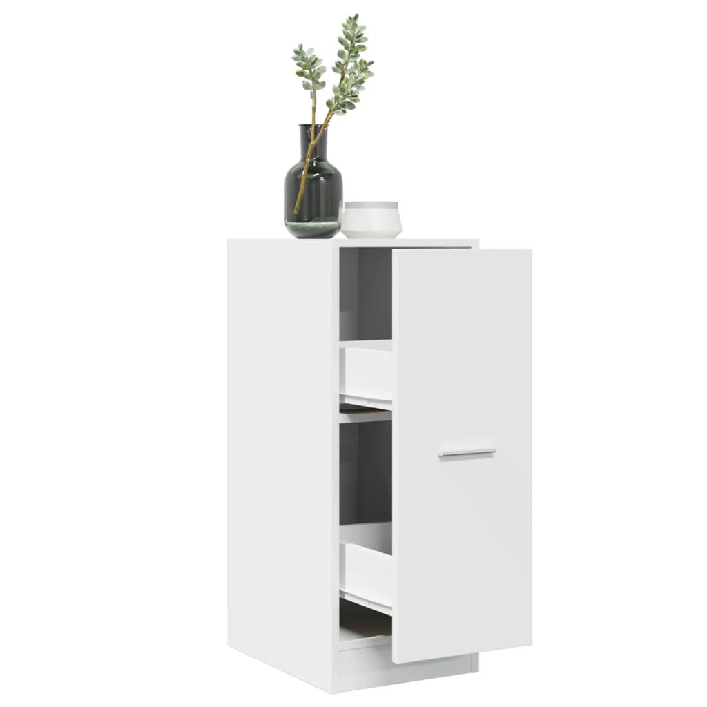 vidaXL Apothecary Cabinet White 30x41x77,5 cm Engineered Wood 1