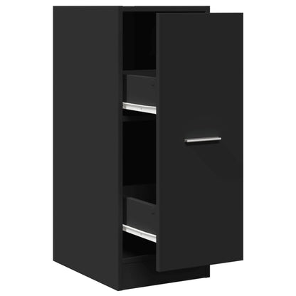 vidaXL Apothecary Cabinet Black 30x41x77,5 cm Engineered Wood 2