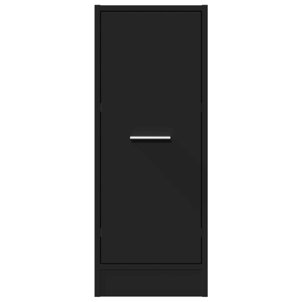 vidaXL Apothecary Cabinet Black 30x41x77,5 cm Engineered Wood 5