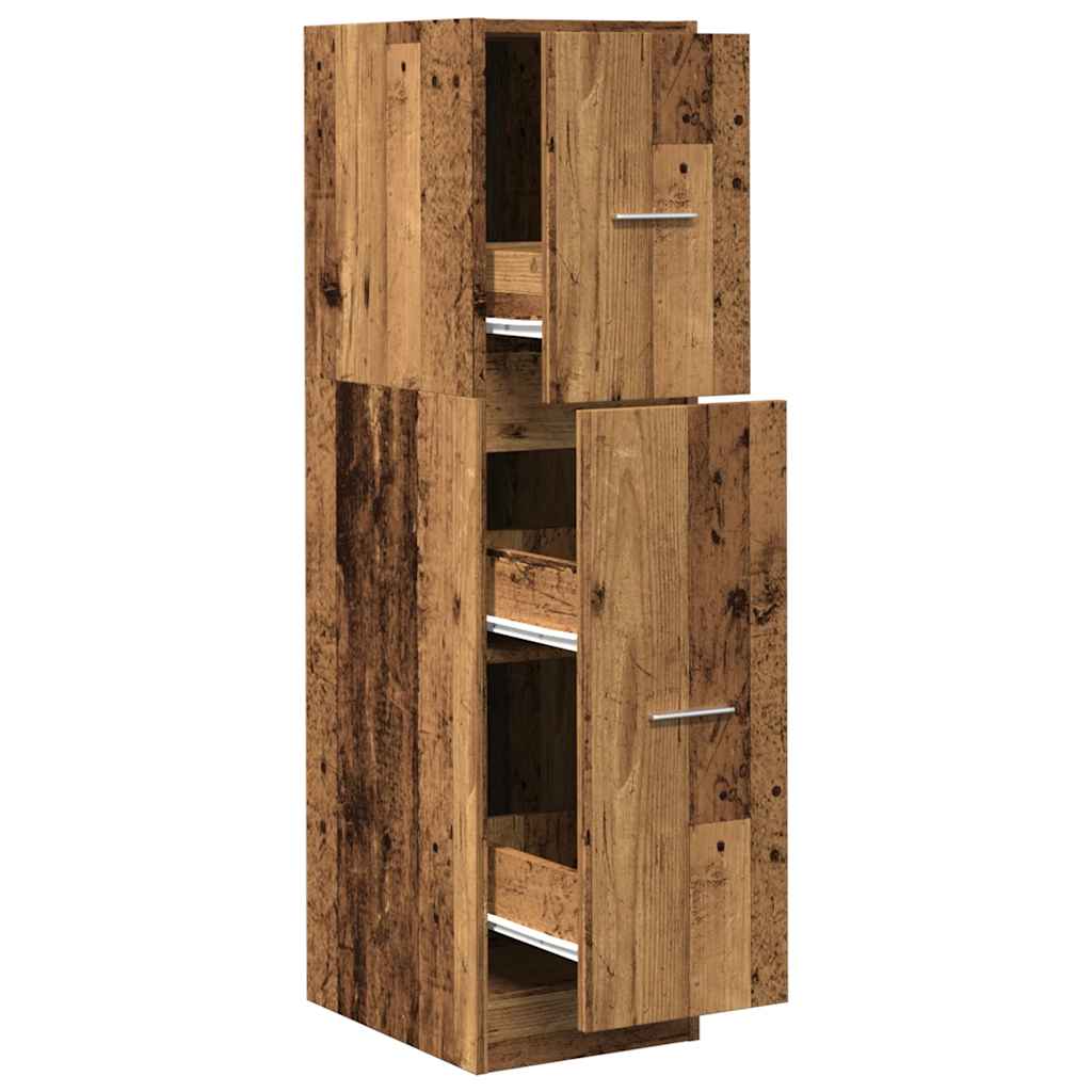 vidaXL Apothecary Cabinet Old Wood 30x41x118 cm Engineered Wood 2