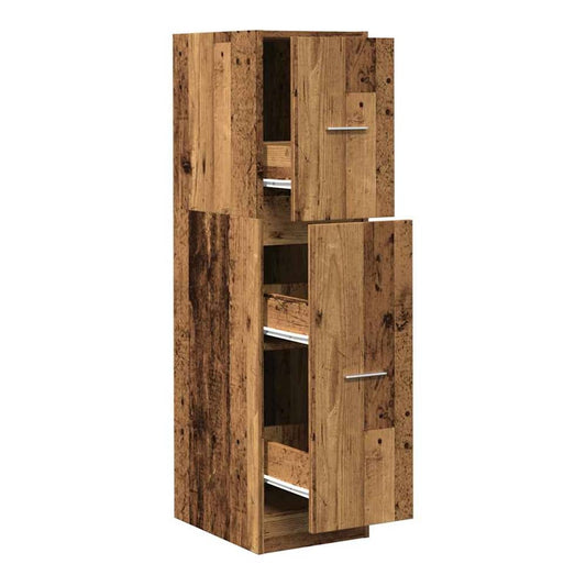 Apothecary Cabinet 30x41x118 cm Engineered Wood Width 30 cm Height 118 cm Old wood