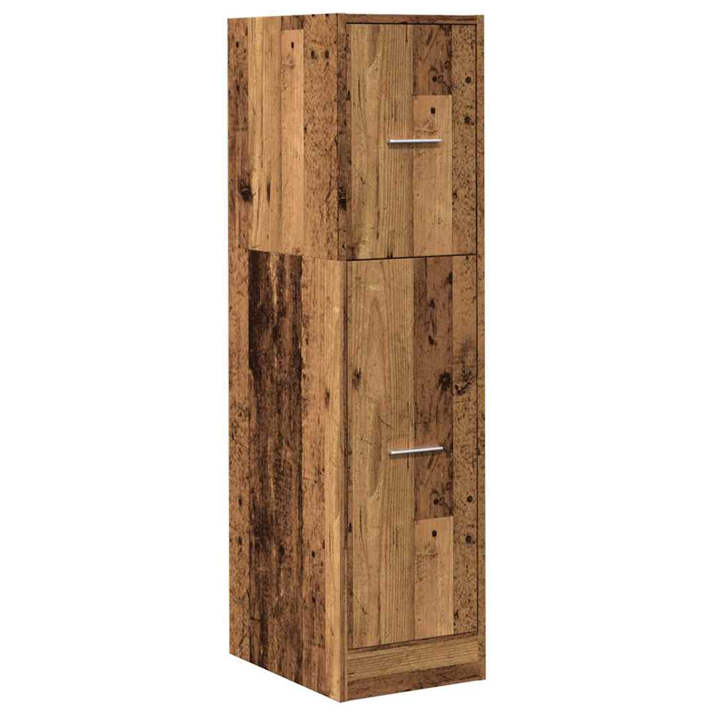 vidaXL Apothecary Cabinet Old Wood 30x41x118 cm Engineered Wood 4