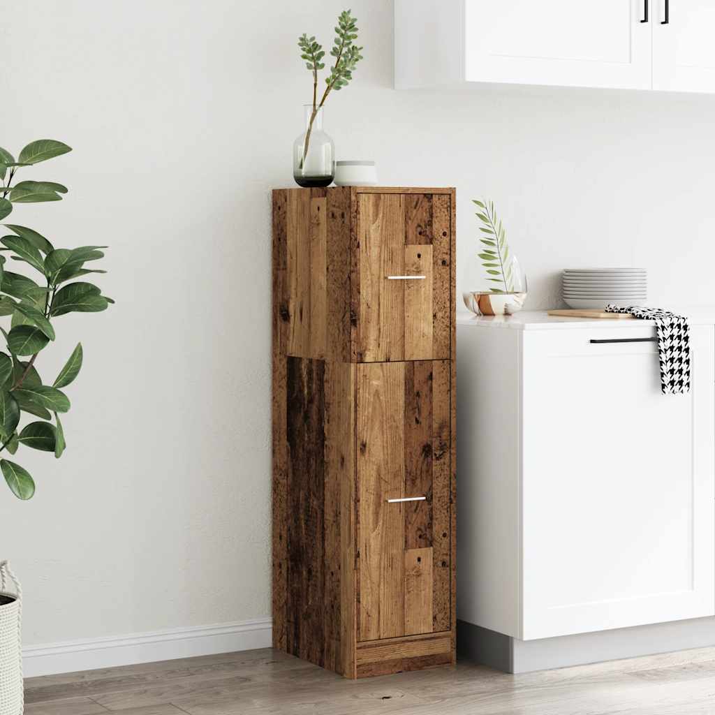 vidaXL Apothecary Cabinet Old Wood 30x41x118 cm Engineered Wood 3