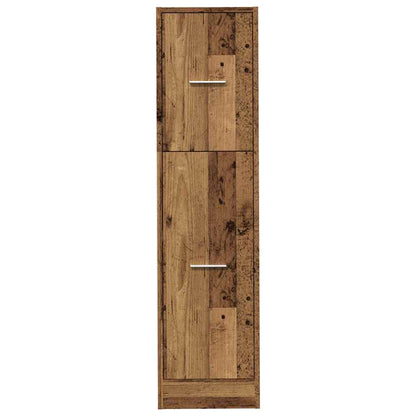 vidaXL Apothecary Cabinet Old Wood 30x41x118 cm Engineered Wood 5