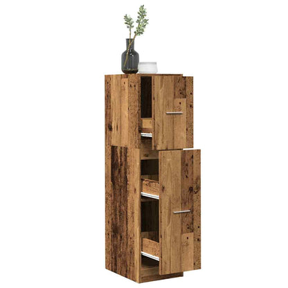 vidaXL Apothecary Cabinet Old Wood 30x41x118 cm Engineered Wood 1