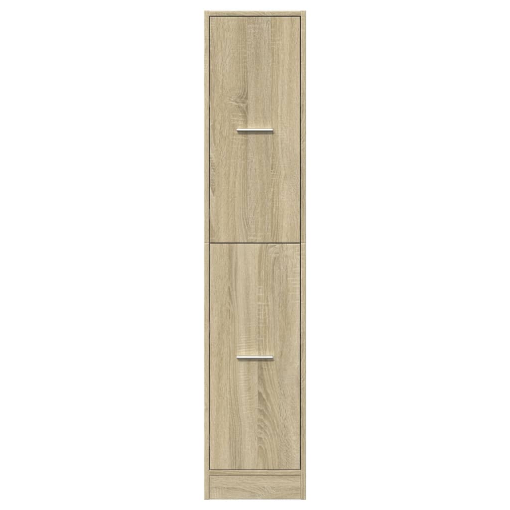 vidaXL Apothecary Cabinet Sonoma Oak 30x41x144,5 cm Engineered Wood 5