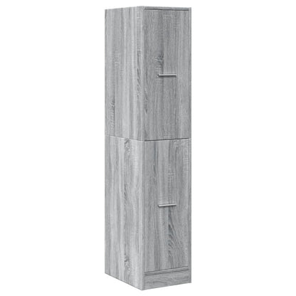 vidaXL Apothecary Cabinet Grey Sonoma 30x41x144,5 cm Engineered Wood 4