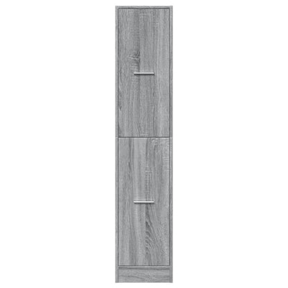 vidaXL Apothecary Cabinet Grey Sonoma 30x41x144,5 cm Engineered Wood 5