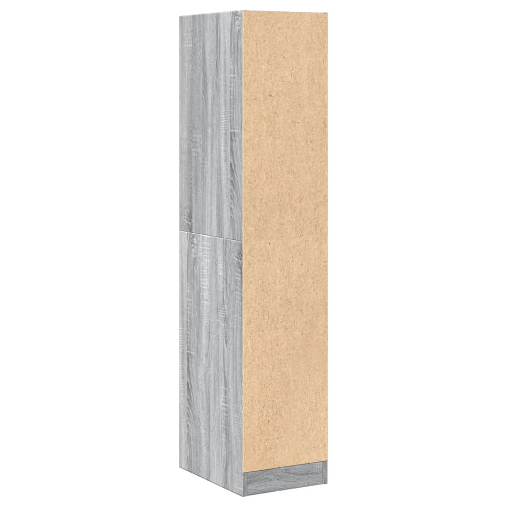 vidaXL Apothecary Cabinet Grey Sonoma 30x41x144,5 cm Engineered Wood 6