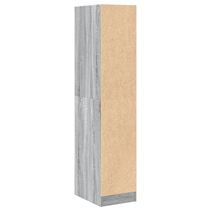vidaXL Apothecary Cabinet Grey Sonoma 30x41x144,5 cm Engineered Wood 6