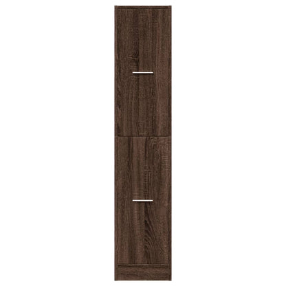 vidaXL Apothecary Cabinet Brown Oak 30x41x144,5 cm Engineered Wood 5