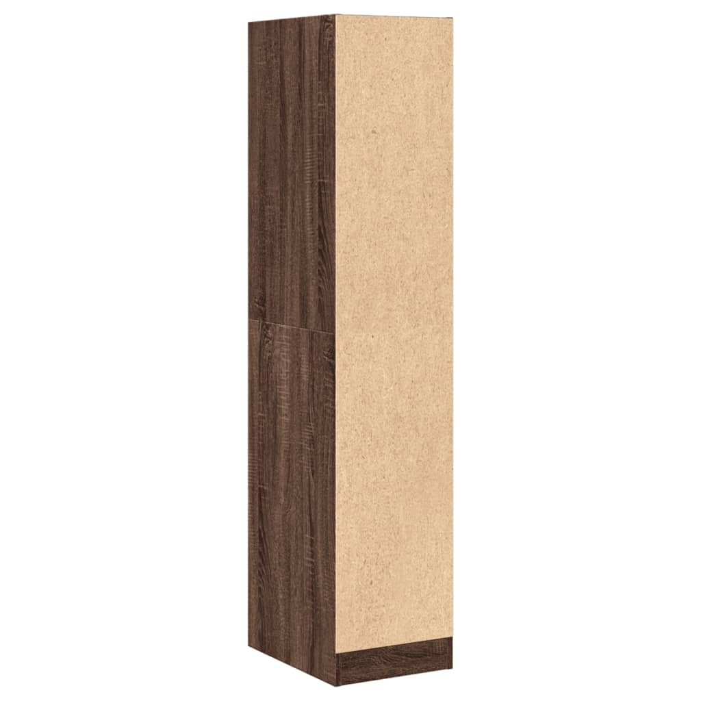 vidaXL Apothecary Cabinet Brown Oak 30x41x144,5 cm Engineered Wood 6