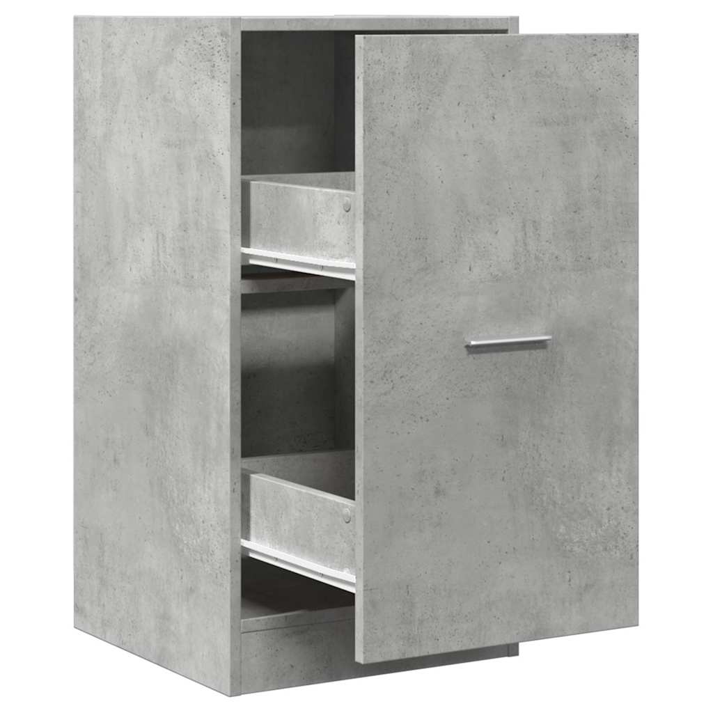 vidaXL Apothecary Cabinet Concrete Grey 40x41x77,5 cm Engineered Wood 2