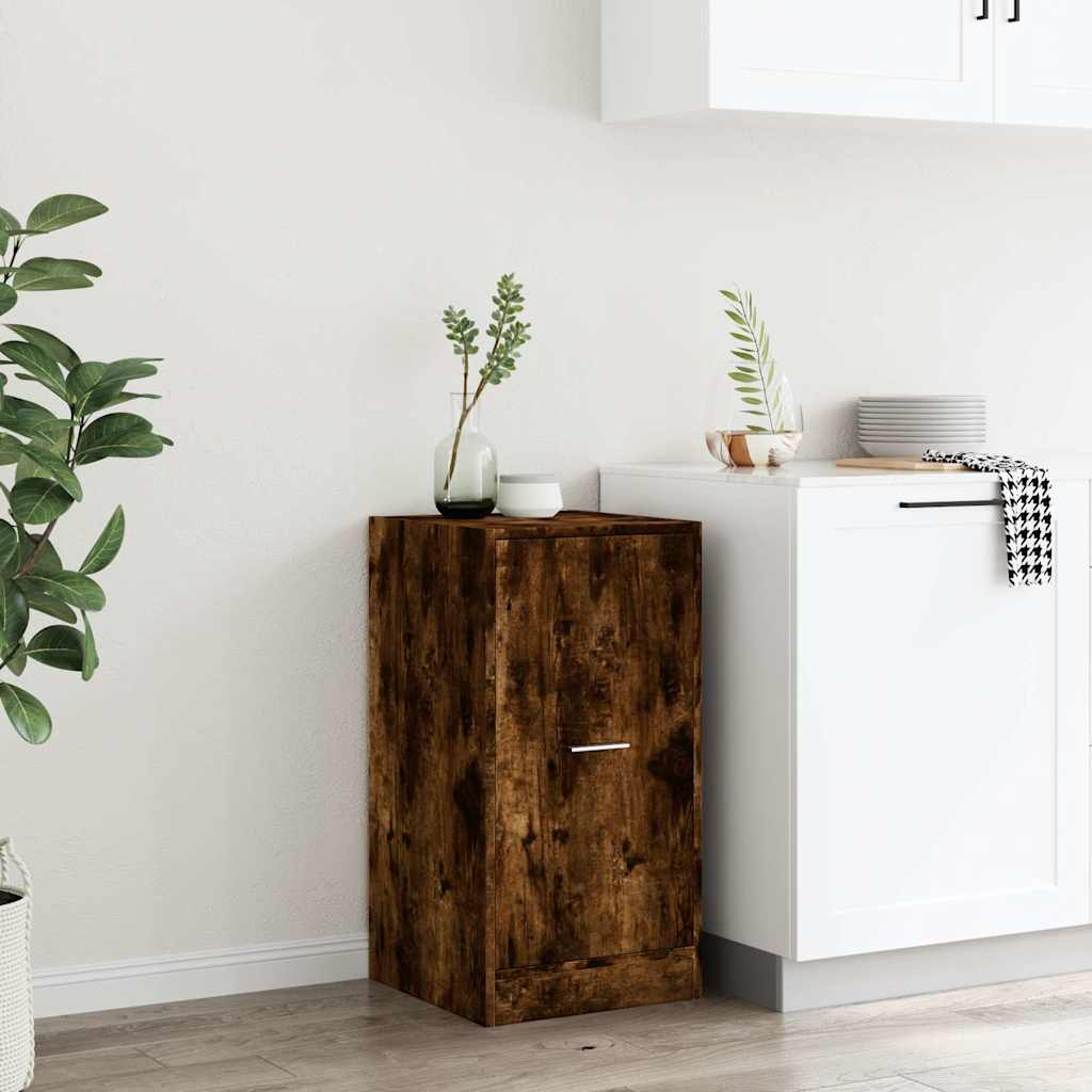 vidaXL Apothecary Cabinet Smoked Oak 40x41x77,5 cm Engineered Wood 3