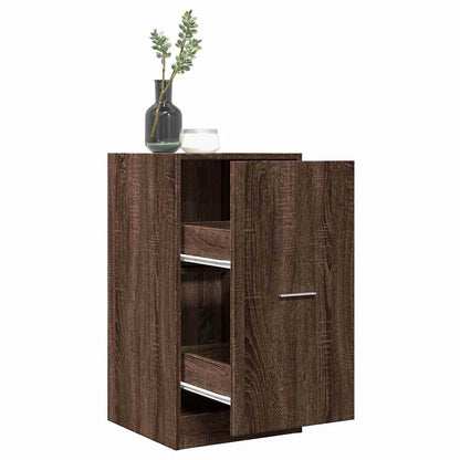 vidaXL Apothecary Cabinet Brown Oak 40x41x77,5 cm Engineered Wood 1