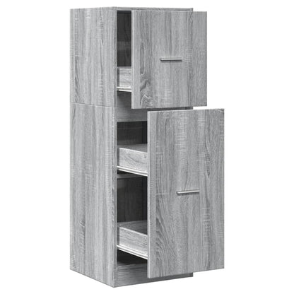 vidaXL Apothecary Cabinet Grey Sonoma 40x41x118 cm Engineered Wood 2