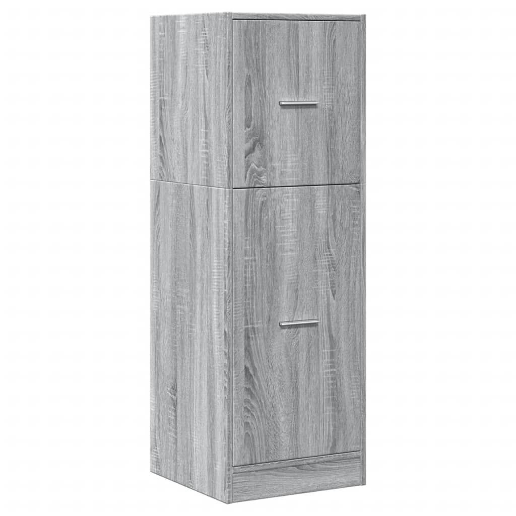 vidaXL Apothecary Cabinet Grey Sonoma 40x41x118 cm Engineered Wood 4