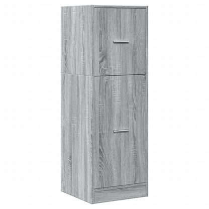 vidaXL Apothecary Cabinet Grey Sonoma 40x41x118 cm Engineered Wood 4