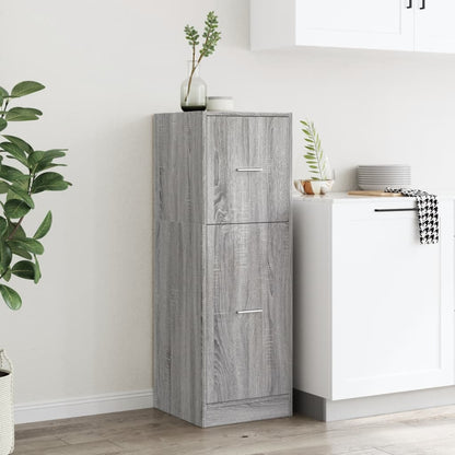 vidaXL Apothecary Cabinet Grey Sonoma 40x41x118 cm Engineered Wood 3