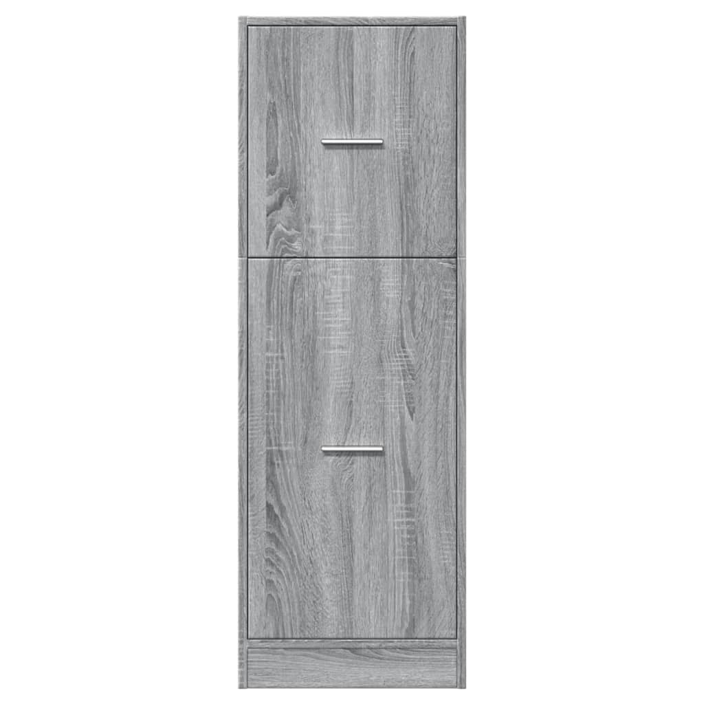 vidaXL Apothecary Cabinet Grey Sonoma 40x41x118 cm Engineered Wood 5