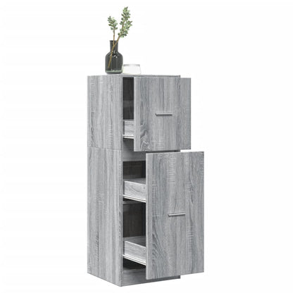 vidaXL Apothecary Cabinet Grey Sonoma 40x41x118 cm Engineered Wood 1
