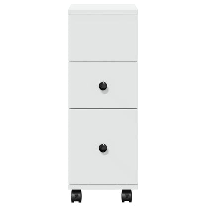 vidaXL Narrow Bathroom Cabinet | White | Engineered wood | Slim 4