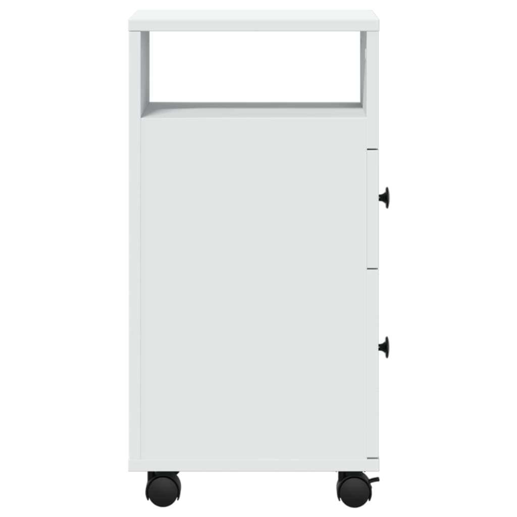 vidaXL Narrow Bathroom Cabinet | White | Engineered wood | Slim 5
