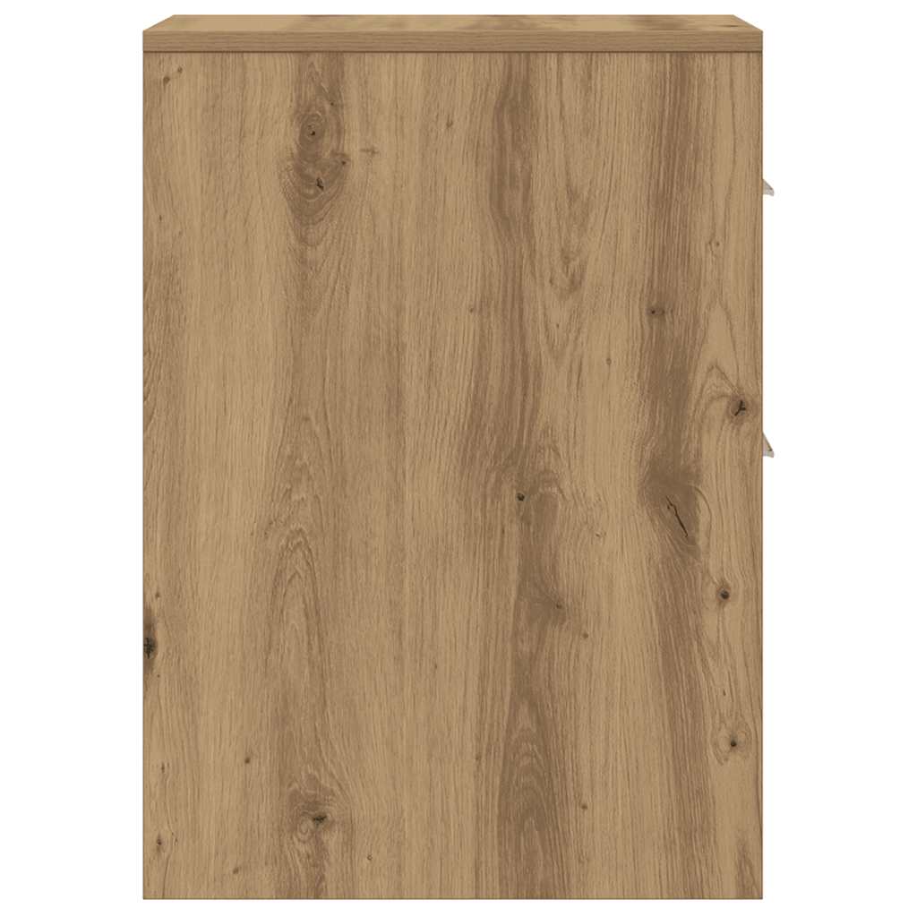 vidaXL Narrow Bathroom Cupboard with Wheels Artisian Oak Engineered Wood 6