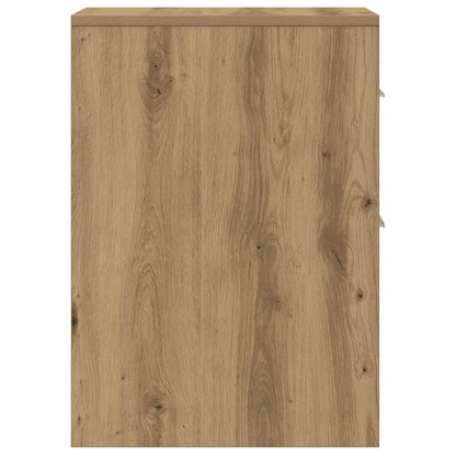 vidaXL Narrow Bathroom Cupboard with Wheels Artisian Oak Engineered Wood 6
