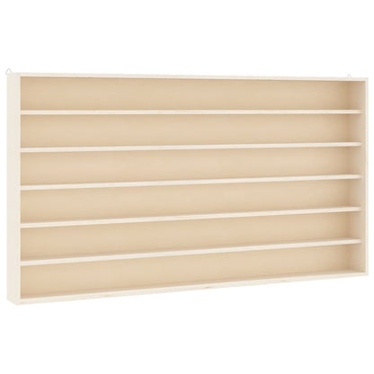 vidaXL Wooden Collector's Display Case with 6 Shelves 80x8.5x55cm 2