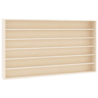 vidaXL Wooden Collector's Display Case with 6 Shelves 100x9x55 cm 2