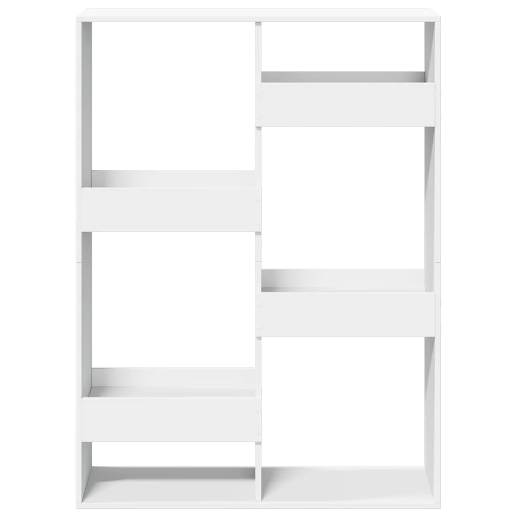 vidaXL Bookcase White 100x33x135 cm Engineered Wood 4