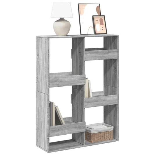 vidaXL Bookcase Grey Sonoma 100x33x135 cm Engineered Wood 1