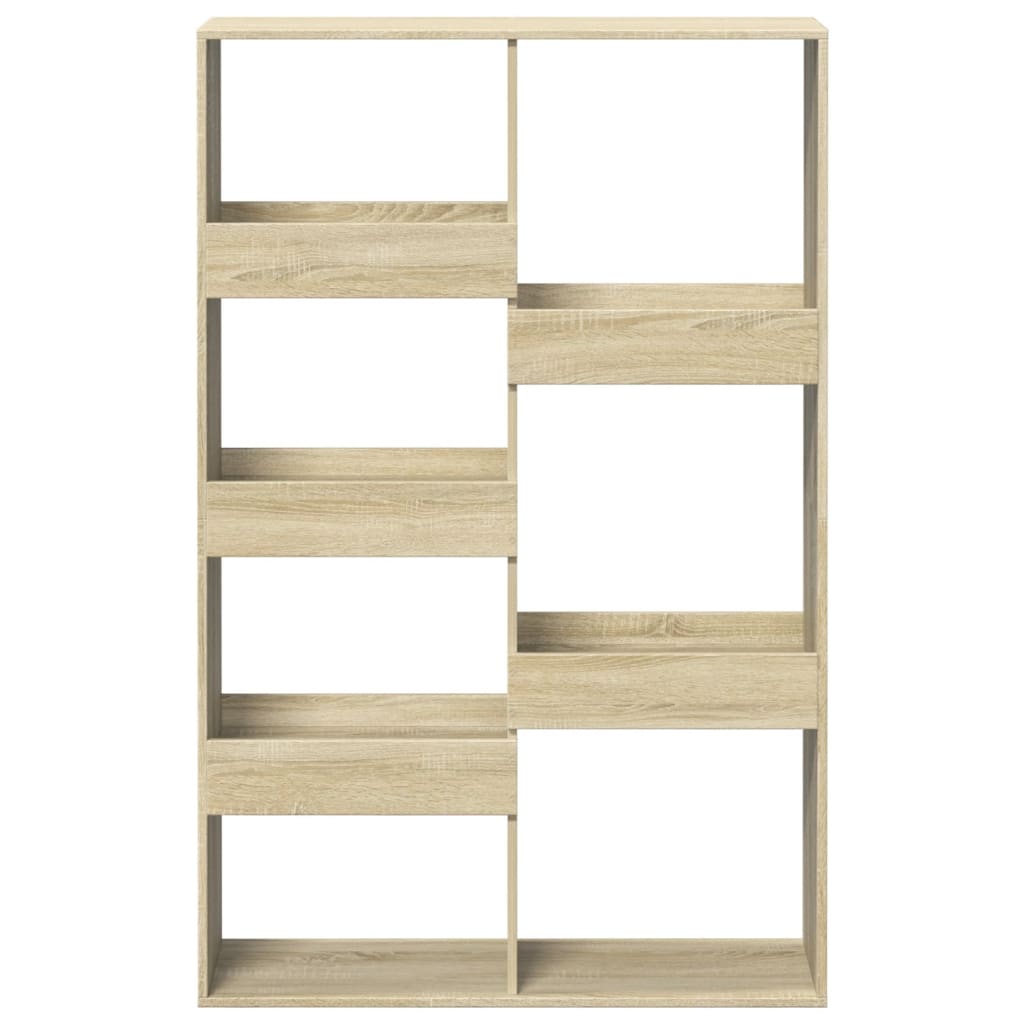 vidaXL Bookcase Sonoma Oak 100x33x155,5 cm Engineered Wood 4