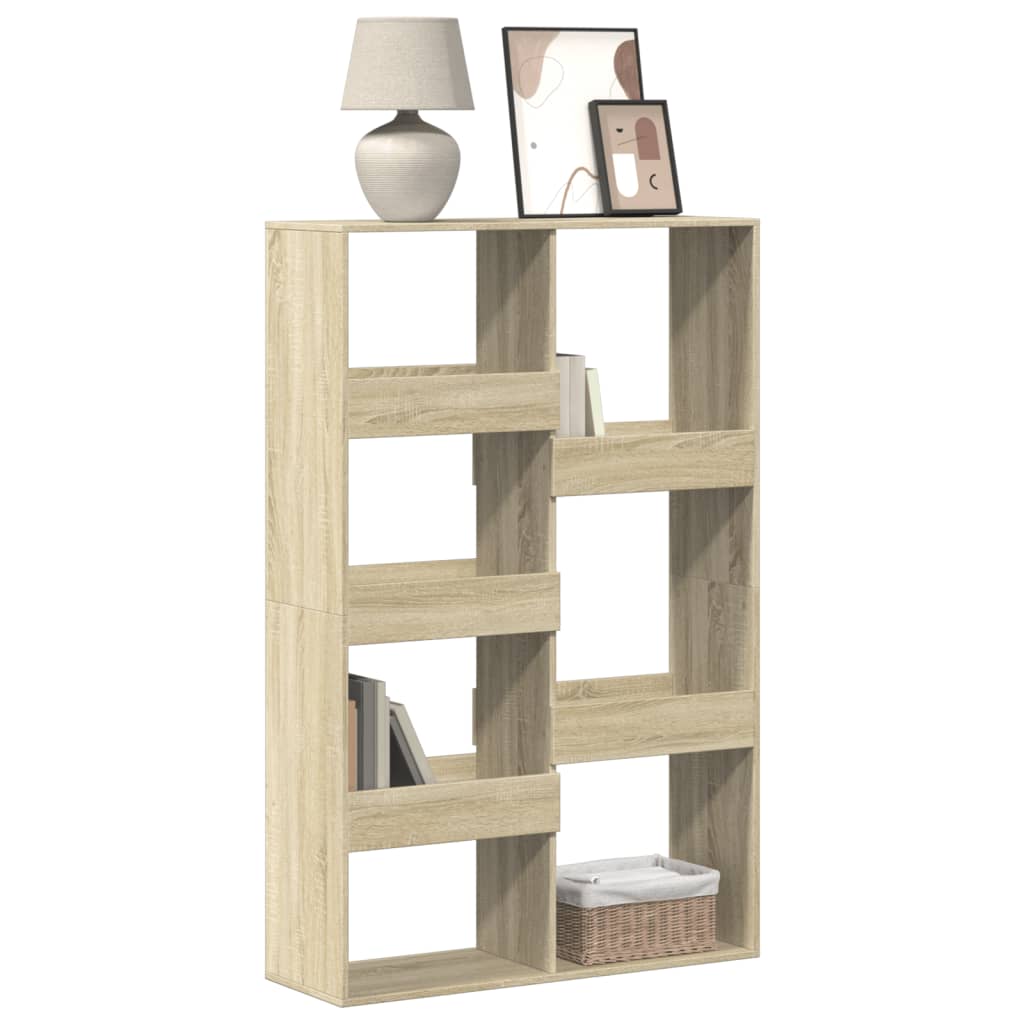vidaXL Bookcase Sonoma Oak 100x33x155,5 cm Engineered Wood 1